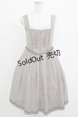 画像1: axes femme / アンティーク刺繍入りワンピース M ベージュ H-25-04-16-030-AX-OP-NS-ZH