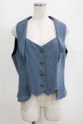 Forest Wardrobe（海外ロリータブランド） / 薄霧森林ベスト XL フォッグブルー H-25-04-16-036-GO-TO-NS-ZH