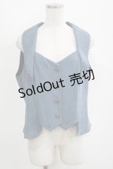 Forest Wardrobe（海外ロリータブランド） / 薄霧森林ベスト XL フォッグブルー H-25-04-16-036-GO-TO-NS-ZH