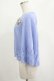 画像2: axes femme POETIQUE / ストロベリー刺繍ニットケープ M サックス H-25-04-16-039-AX-TO-NS-ZH (2)