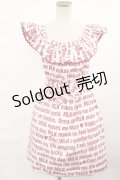 MILK / Messageサンドレス  レッドプリント H-25-04-16-1011-ML-OP-KB-ZH
