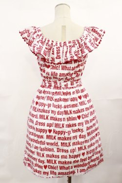 画像2: MILK / Messageサンドレス  レッドプリント H-25-04-16-1011-ML-OP-KB-ZH