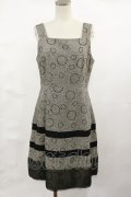 Jane Marple / ドット刺繍ツイードジャンパースカート  グレー H-25-04-16-1014-JM-OP-KB-ZT249