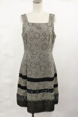 Jane Marple / ドット刺繍ツイードジャンパースカート  グレー H-25-04-16-1014-JM-OP-KB-ZT249