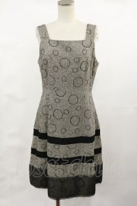 Jane Marple / ドット刺繍ツイードジャンパースカート  グレー H-25-04-16-1014-JM-OP-KB-ZT249