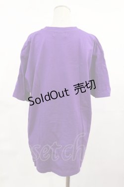 画像2: LISTEN FLAVOR / マスカレードキャットTシャツ  パープル H-25-04-16-1015-PU-TO-KB-ZH
