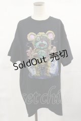 LAND by MILKBOY / ZOMBIE BEAR TEE  黒 H-25-04-16-1018-MB-TO-KB-ZH