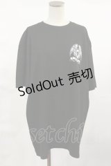 NieR Clothing / プリントCOTTON CUTSEW  黒 H-25-04-16-1022-PU-TO-KB-ZH