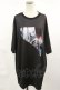 画像1: NieR Clothing / プリントTシャツ F 黒 H-25-04-16-1023-PU-TO-KB-ZH (1)