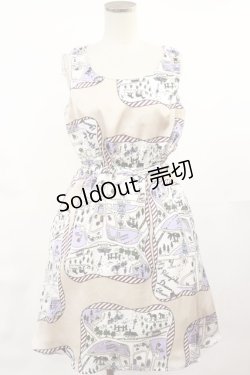 画像1: MILK / Dream townワンピース  ベージュベース H-25-04-16-1002-ML-OP-KB-ZH