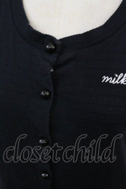 画像3: MILK / 透かしパフカーデ  黒 H-25-04-16-1026-ML-TO-KB-ZH