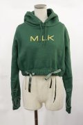 MILK / MILKショートフーディ  グリーン×マスタード H-25-04-16-1027-ML-TO-KB-ZH