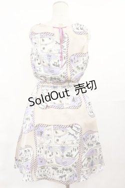 画像2: MILK / Dream townワンピース  ベージュベース H-25-04-16-1002-ML-OP-KB-ZH