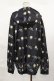 画像2: NieR Clothing / 総柄ZIPパーカー  黒 H-25-04-16-1028-PU-TO-KB-ZH (2)