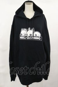 NieR Clothing / プリントプルパーカー  黒 H-25-04-16-1029-PU-TO-KB-ZH