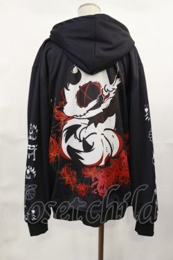 画像2: NieR Clothing / 防寒裏起毛パーカー  黒 H-25-04-16-1031-PU-TO-KB-ZT300