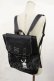 画像1: NieR Clothing / プリントBACK PACK  黒 H-25-04-16-1032-PU-BG-KB-ZH (1)