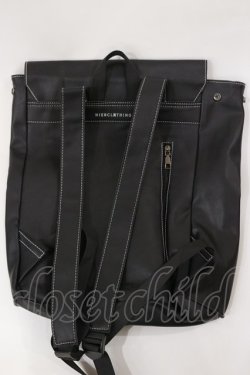 画像2: NieR Clothing / プリントBACK PACK  黒 H-25-04-16-1032-PU-BG-KB-ZH