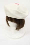 MILK / ハートサマーベレー  ホワイト×レッドハート H-25-04-16-1037-ML-AC-KB-ZH