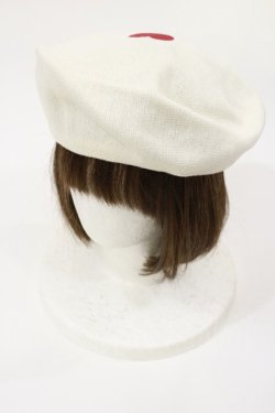画像1: MILK / ハートサマーベレー  ホワイト×レッドハート H-25-04-16-1037-ML-AC-KB-ZH