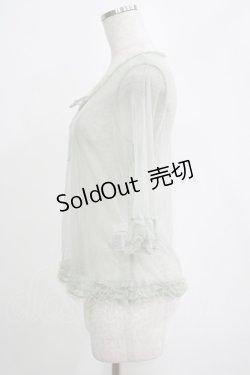 画像2: PINK HOUSE / ドットチュールトップス Free グリーン H-25-04-16-060-LO-TO-NS-ZH