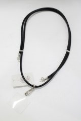 axes femme / スライド丸紐スマホストラップ  ブラック H-25-04-16-066-AX-ZA-NS-ZH