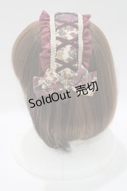 画像2: metamorphose / ゴブランブーケカチューシャ  ボルドー H-25-04-16-068-ME-AC-NS-ZH
