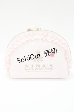 画像1: m petit by misako /  NINA' Sコラボラウンドポーチ  ピンク H-25-04-16-071-LO-ZA-NS-ZH