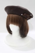 m petit by misako / AMミニリボンバスクベレー  ブラウン H-25-04-16-078-LO-AC-NS-ZH