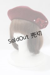 m petit by misako / AMミニリボンバスクベレー  ボルドー H-25-04-16-079-LO-AC-NS-ZH