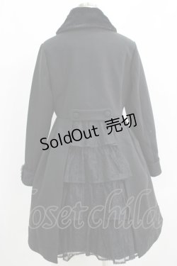画像3: axes femme / Red Label W釦レースバッスルコート M ブラック H-25-04-16-011-AX-CO-NS-ZT-C053