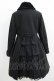 画像3: axes femme / Red Label W釦レースバッスルコート M ブラック H-25-04-16-011-AX-CO-NS-ZT-C053 (3)
