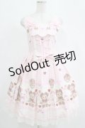 BABY,THE STARS SHINE BRIGHT / くみゃちゃんのSweet Heart Check柄ジャンパースカートI Free ピンク H-25-04-16-002-BA-OP-NS-ZH
