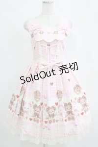 BABY,THE STARS SHINE BRIGHT / くみゃちゃんのSweet Heart Check柄ジャンパースカートI Free ピンク H-25-04-16-002-BA-OP-NS-ZH
