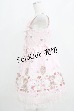 画像2: BABY,THE STARS SHINE BRIGHT / くみゃちゃんのSweet Heart Check柄ジャンパースカートI Free ピンク H-25-04-16-002-BA-OP-NS-ZH