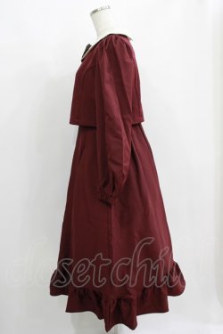 画像2: m petit by misako / サンリオキャラクターズコラボ マイメロディワッペン付きワンピース M ボルドー H-25-04-16-019-LO-OP-NS-ZH