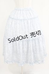 m petit by misako / NINA'Sコラボスカート L サックス/アイボリー リバーシブル H-25-04-16-023-LO-SK-NS-ZH