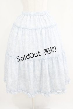 画像1: m petit by misako / NINA'Sコラボスカート L サックス/アイボリー リバーシブル H-25-04-16-023-LO-SK-NS-ZH