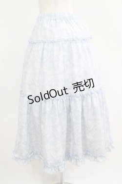 画像2: m petit by misako / NINA'Sコラボスカート L サックス/アイボリー リバーシブル H-25-04-16-023-LO-SK-NS-ZH