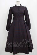 Maison de FLEUR Petite Robe canone / ニナのお茶会ワンピース S Bordeaux H-25-04-16-024-EL-OP-NS-ZH
