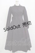 Maison de FLEUR Petite Robe canone / ニナのお茶会ワンピース S Bordeaux H-25-04-16-024-EL-OP-NS-ZH