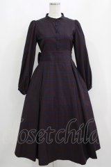 Maison de FLEUR Petite Robe canone / ニナのお茶会ワンピース S Bordeaux H-25-04-16-024-EL-OP-NS-ZH