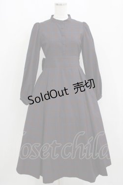 画像1: Maison de FLEUR Petite Robe canone / ニナのお茶会ワンピース S Bordeaux H-25-04-16-024-EL-OP-NS-ZH