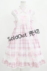 BABY,THE STARS SHINE BRIGHT / オリジナルタータンチェックベビードールジャンパースカートセット Free ピンク H-25-04-16-003-BA-OP-NS-ZH
