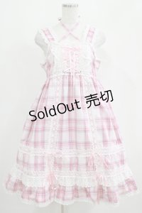 BABY,THE STARS SHINE BRIGHT / オリジナルタータンチェックベビードールジャンパースカートセット Free ピンク H-25-04-16-003-BA-OP-NS-ZH