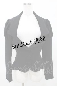 Na+H / パフジャケット  黒 H-25-04-17-030-PU-JA-KB-ZH