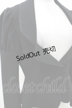 画像3: Na+H / パフジャケット  黒 H-25-04-17-030-PU-JA-KB-ZH