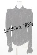 PUNK RAVE / Nightshade Womens Gothic Velvet Blouse  ボルドー×ブラック H-25-04-17-032-PU-BL-KB-ZH