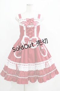 BABY,THE STARS SHINE BRIGHT / Love Love くみゃちゃんジャンパースカート Free エンジ H-25-04-17-1004-BA-OP-NS-ZH
