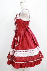 画像2: BABY,THE STARS SHINE BRIGHT / Love Love くみゃちゃんジャンパースカート Free エンジ H-25-04-17-1004-BA-OP-NS-ZH (2)